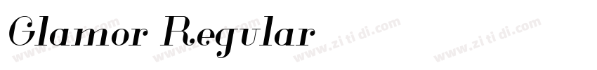 Glamor Regular字体转换